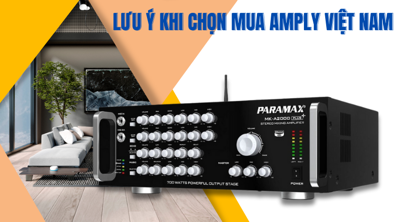 Lưu ý khi chọn mua amply Việt Nam
