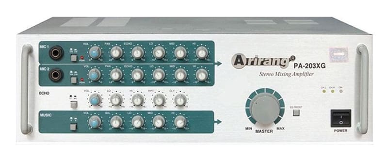 Arirang PA-203 XG thích hợp sử dụng trong nhiều hệ thống âm thanh, độ tương thích cao với các hệ thống âm thanh khác
