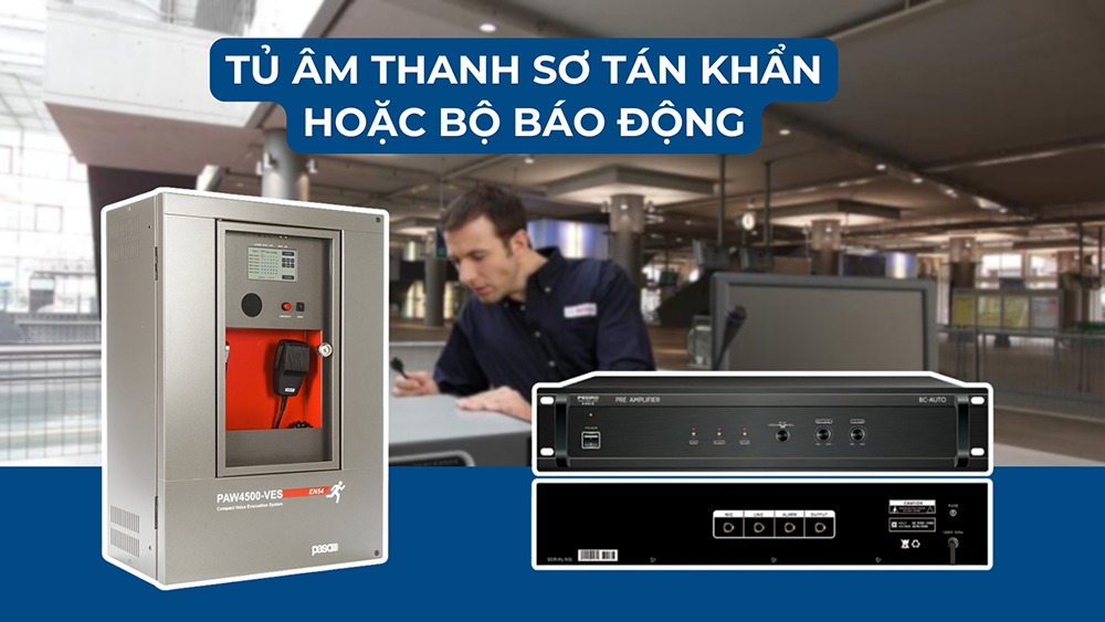 Bộ báo động hoặc Tủ âm thanh sơ tán khẩn cấp Bộ báo động hoặc Tủ âm thanh sơ tán khẩn cấp
